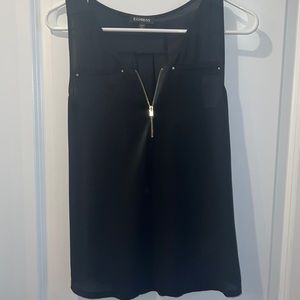 Black express quarter zip tank